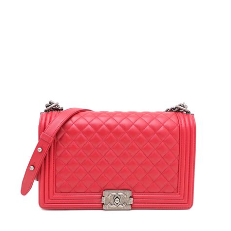 chanel leboy medium price|red chanel boyfriend bag.